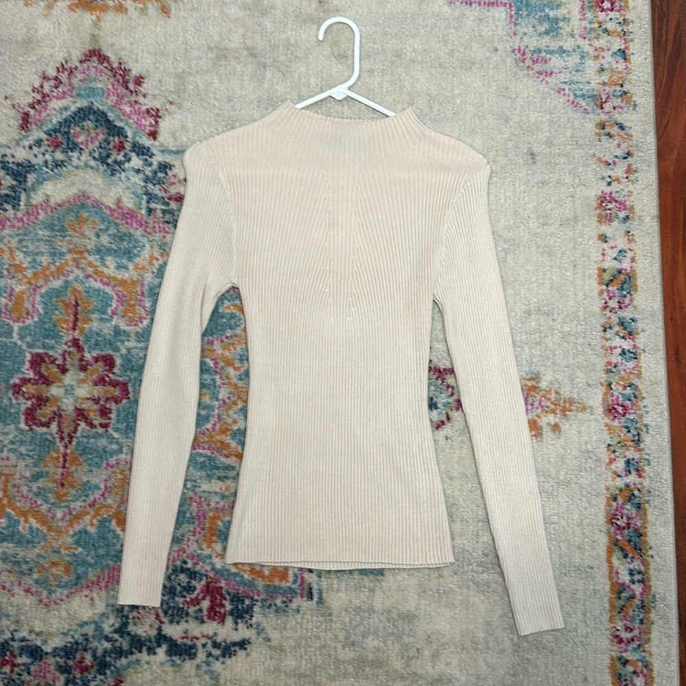 ZESICA Womens Long Sleeve Turtleneck Ribbed Knit Sweater Slim Fit
